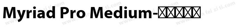 Myriad Pro Medium字体转换